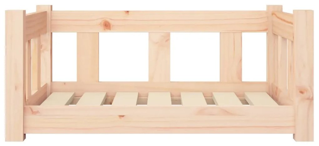 Cama para cães 65,5x50,5x28 cm madeira de pinho maciça