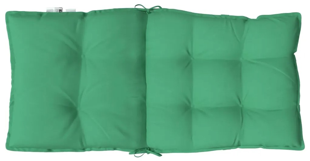 Almofadões cadeira encosto baixo 6 pcs tecido oxford verde