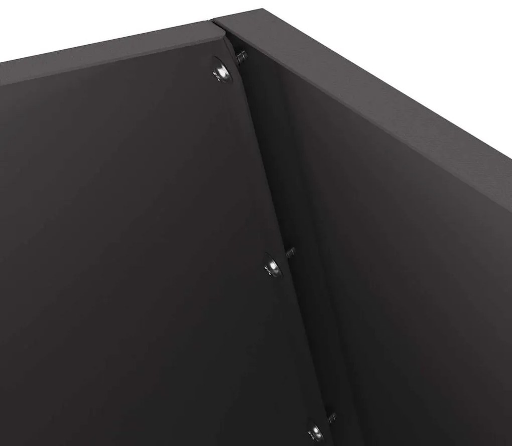 Fogão a Lenha Preto 50x50x100 cm Aço