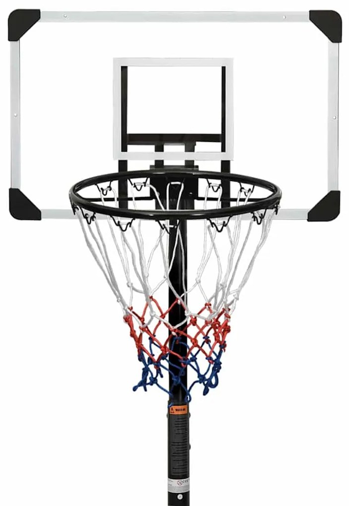 Tabela de basquetebol 216-250 cm policarbonato transparente