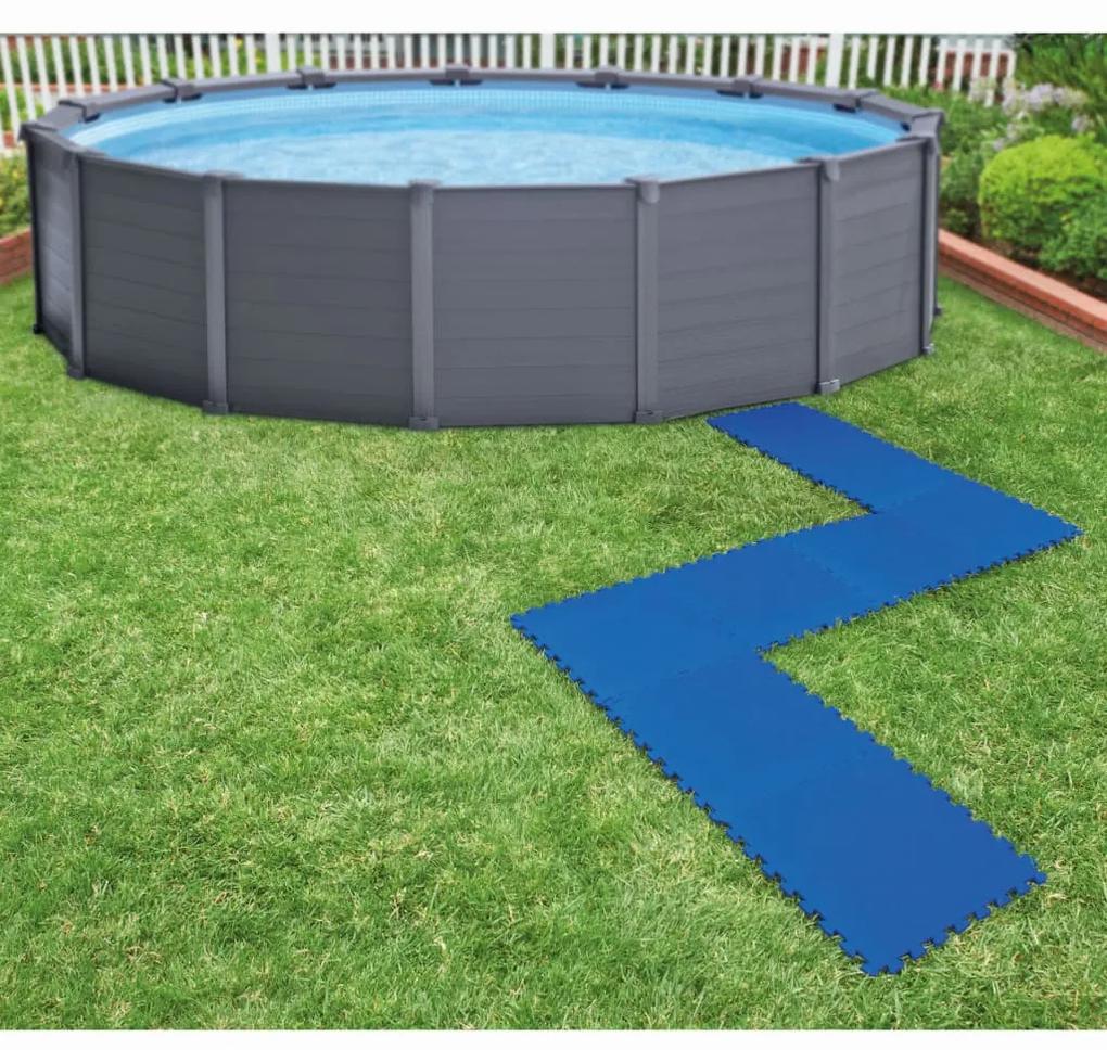 92033 INTEX Protetores para piso de piscina 8 pcs 50x50 cm azul