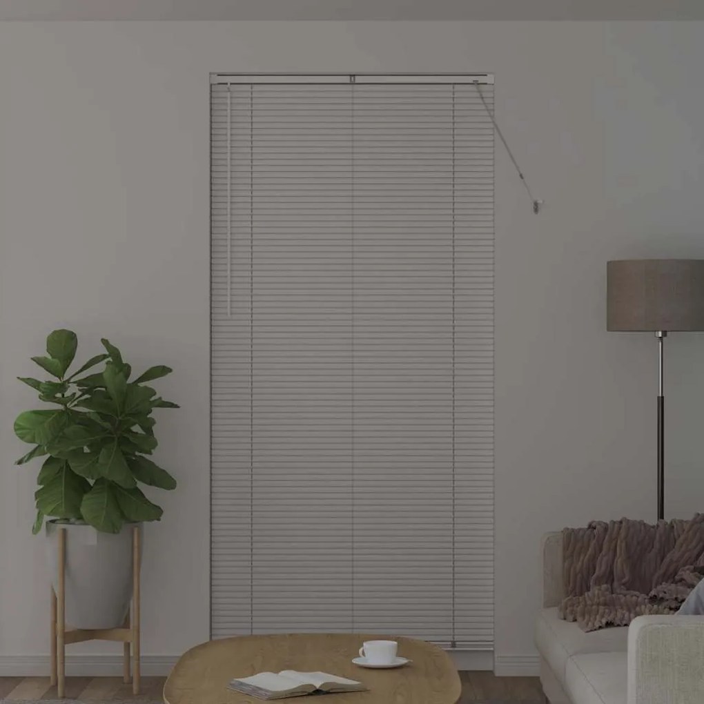 Persiana de Janela com cortinas Outros Manual Branco 100 x 220 cm Alum