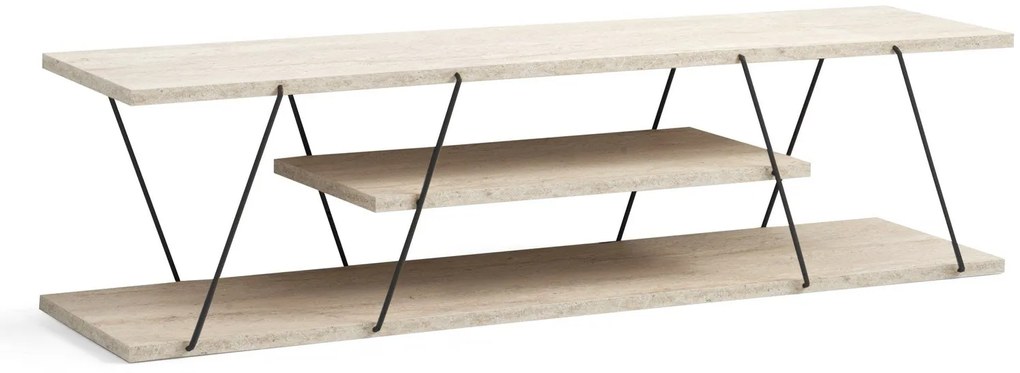 Móvel TV Canaz – Travertine Black – 120x33x30 cm