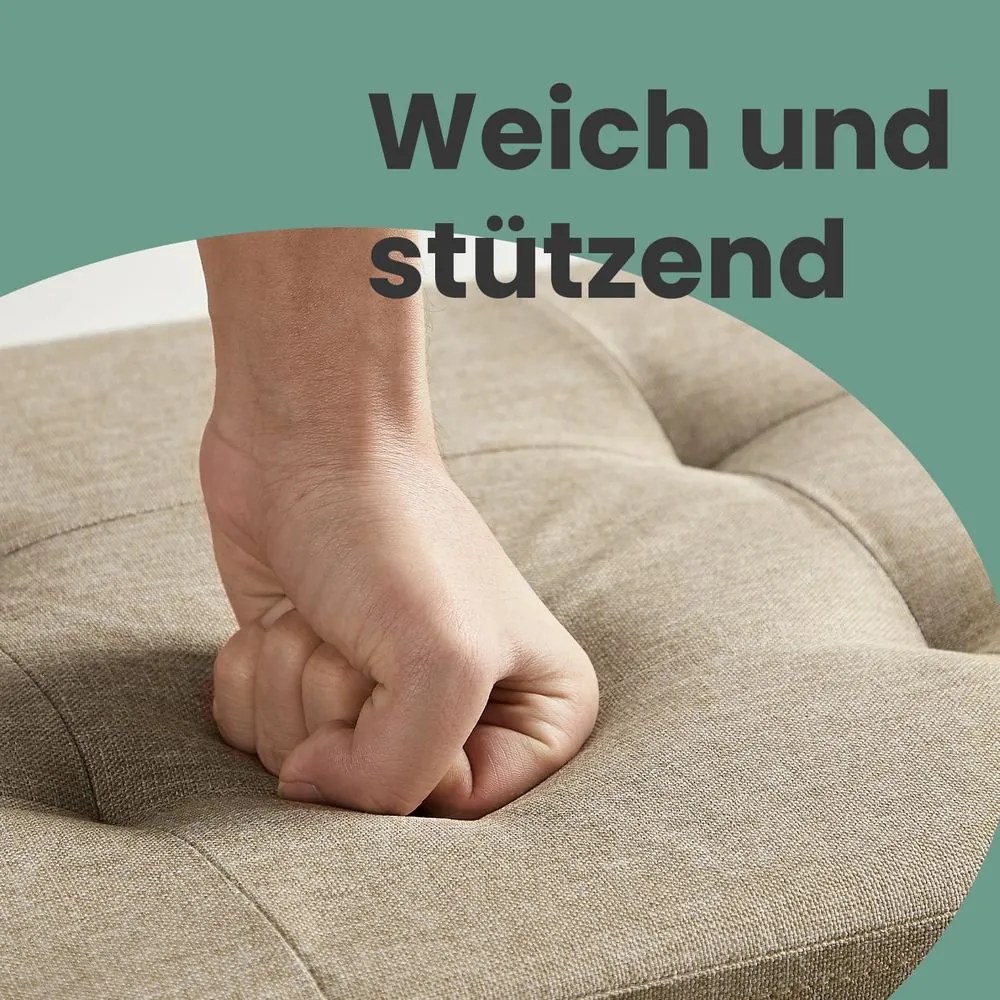 Banco com espaço de arrumação 38 x 110 x 38 cm castanho camelo