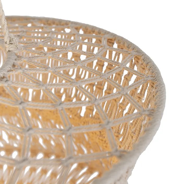 Candeeiro suspenso oriental natural 50 cm - Leonard Oriental