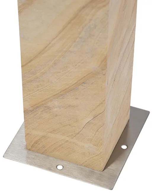 Candeeiro de pé moderno para exterior em arenito 70 cm - Grumpy Moderno