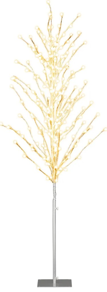 Conjunto de 3 caixas de presente de LED com laço e 48 LEDs brancos quentes e temporizador, decoração de Natal à prova d'água