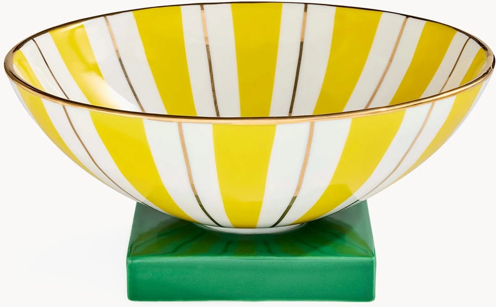 Taça decorativa em porcelana Portofino