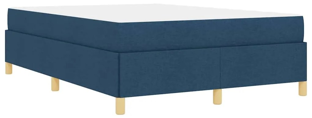 Cama Box Outros Azul e Branco 160 x 200 cm tecido