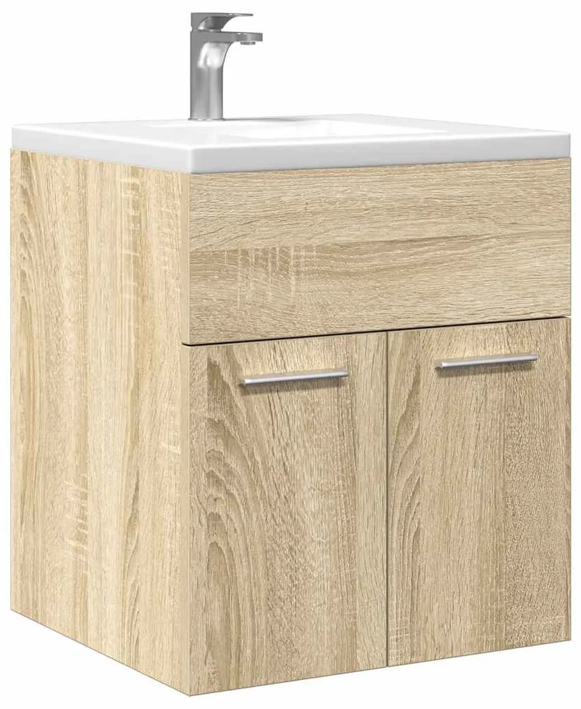 vidaXL Armário lavatório WC 41x38,5x46cm deriv madeira carvalho sonoma