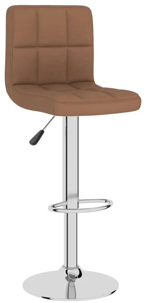 Bancos de bar 2 pcs tecido castanho