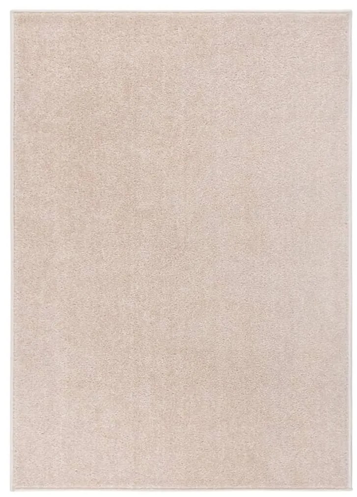 vidaXL Tapete de pelo curto 240x340 cm bege-escuro