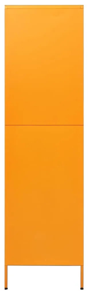 Roupeiro 90x50x180 cm aço amarelo mostarda