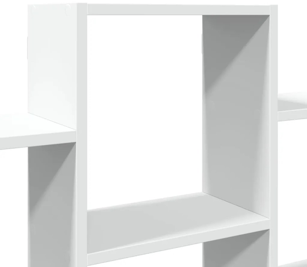 Prateleira de parede 159x18x66 cm derivados de madeira branco