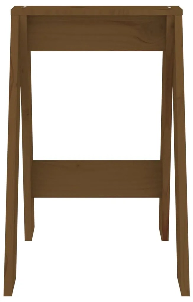 Bancos 2 pcs 40x40x60 cm pinho maciço castanho-mel