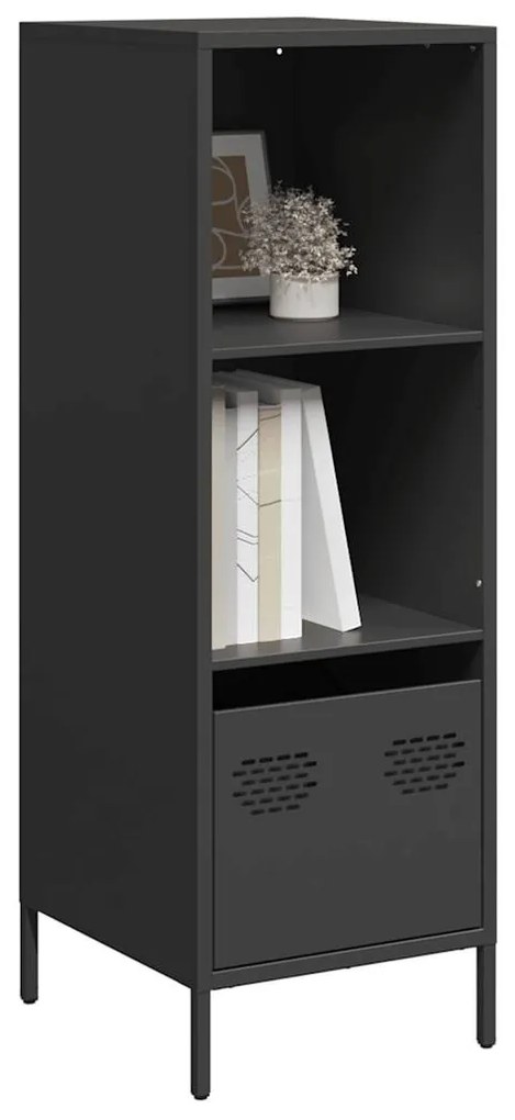 vidaXL Móvel alto 35x39x103,5 cm aço preto