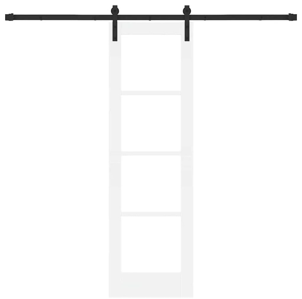 Porta Deslizante vidaXL com Conjunto de Ferragens 'ORKDAL'Branca 61x19
