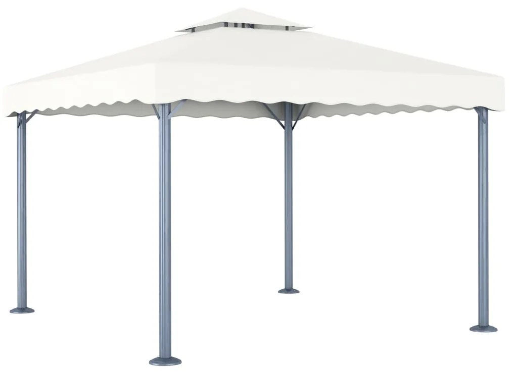 vidaXL Gazebo 300x300 cm alumínio creme