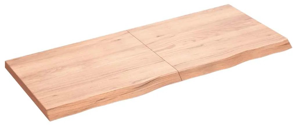 Prateleira de parede 120x50x(2-4) cm carvalho tratado castanho