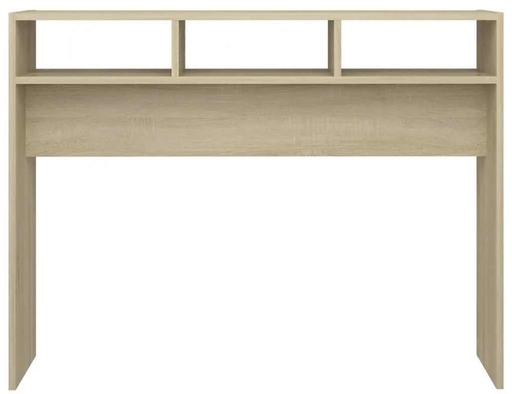 Mesa consola 105x30x80 cm derivados de madeira carvalho sonoma