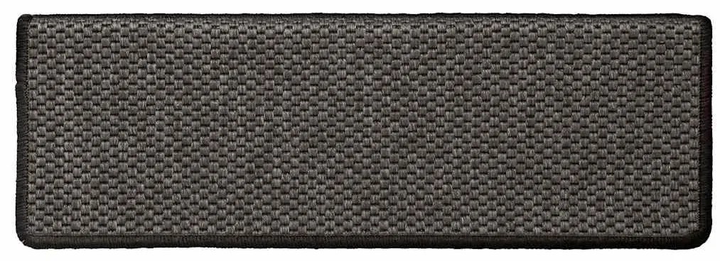 Tapetes escada adesivos aspeto sisal 15pcs 65x21x4 cm antracite