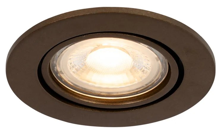 LED Foco Embutido Inteligente Bronze Escuro Inclinável Incl. Wifi GU10 50mm - Cisco Moderno
