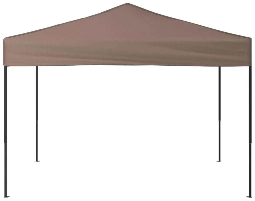 Tenda para festas dobrável 3x3 m cinzento-acastanhado