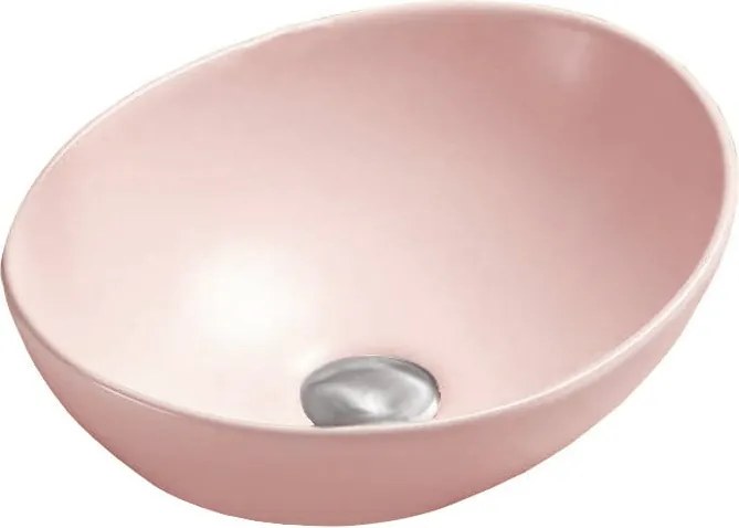 Mexen Elza lavatório de bancada 40 x 33 cm, rosa mate - 21014044