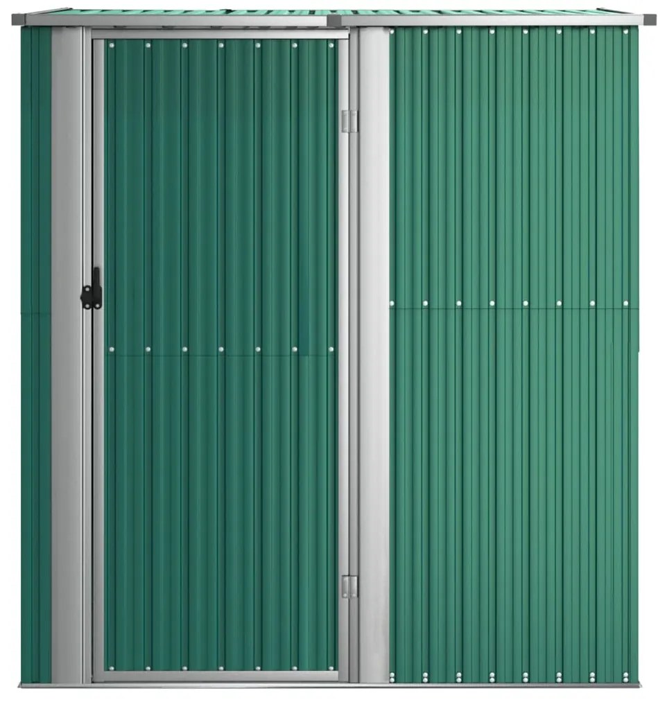 Abrigo de jardim 180,5x97x209,5 cm aço galvanizado verde