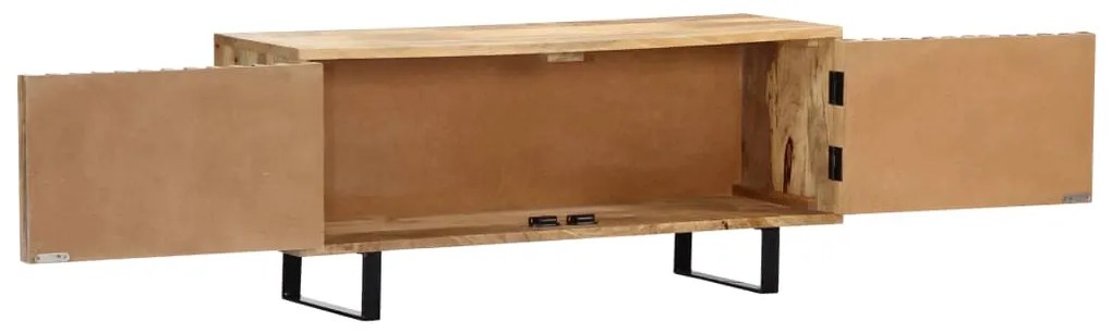 Móvel de TV 90x30x40 cm madeira de mangueira maciça