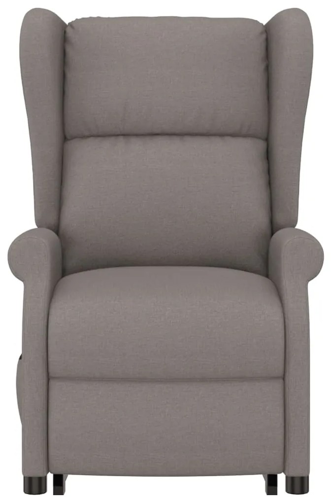 Poltrona de massagens tecido cinzento-acastanhado
