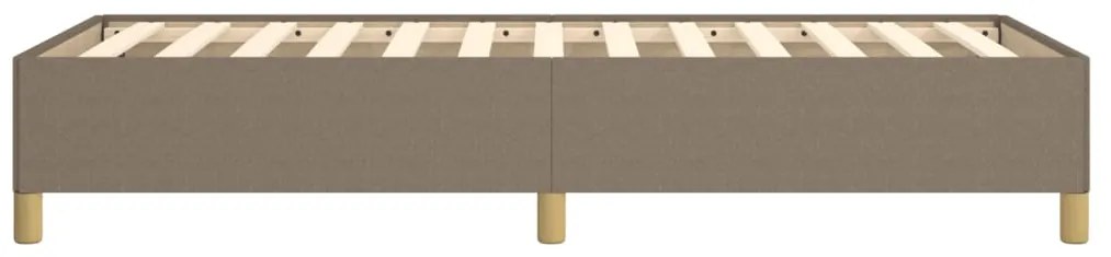 Estrutura cama sem colchão 100x200 cm tecido cinza-acastanhado
