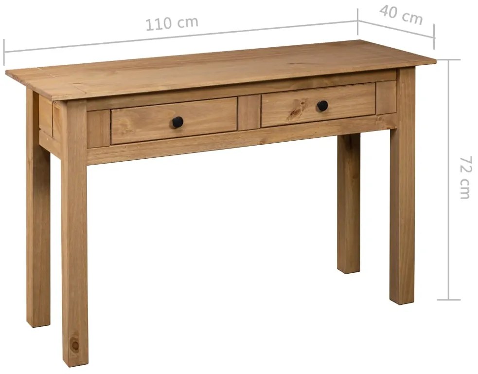 Mesa consola 110x40x72 cm pinho maciço Panama