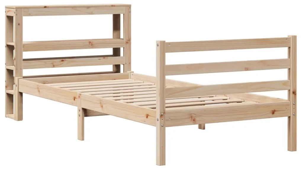 Cama sem colchão 90x190 cm madeira de pinho maciça