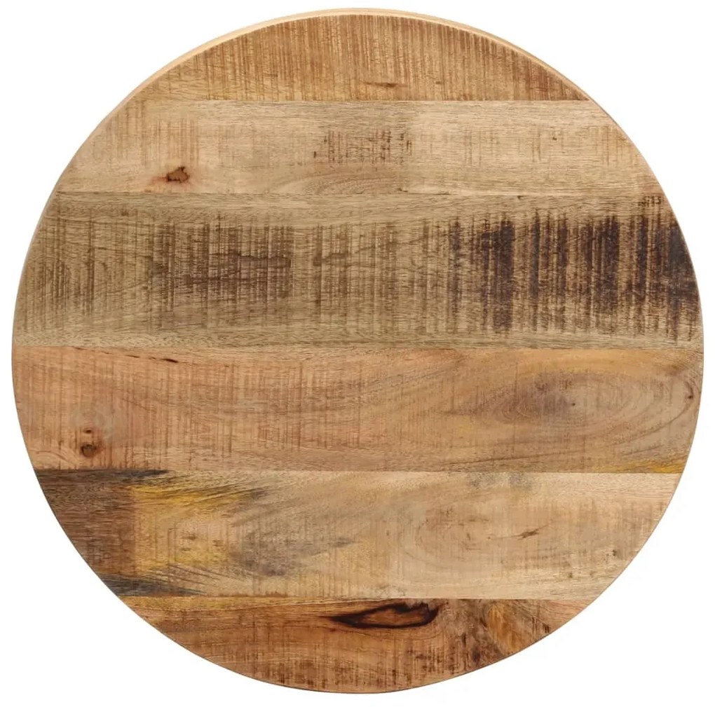 Tampo de mesa redondo Ø60x1,5cm madeira mangueira áspera maciça