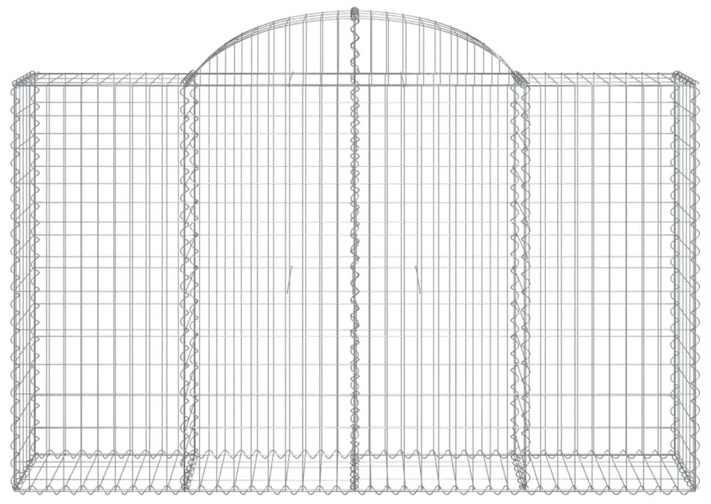 Cestos gabião arqueados 6pcs 200x50x120/140cm ferro galvanizado