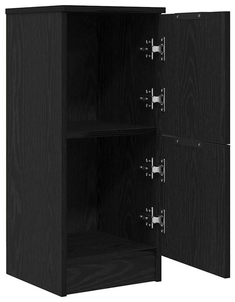Buffets 2 pcs em Carvalho Preto, 30x30x70 cm, Feito de Madeira Derivad