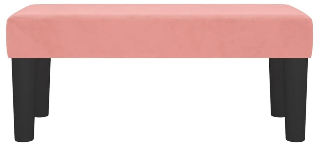 Banco 70x30x30 cm veludo rosa