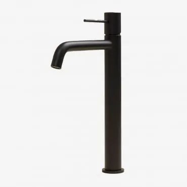 Torneira De Lavatório Em Latão Orveta Preto Mate & ↑30 Cm - Sklum