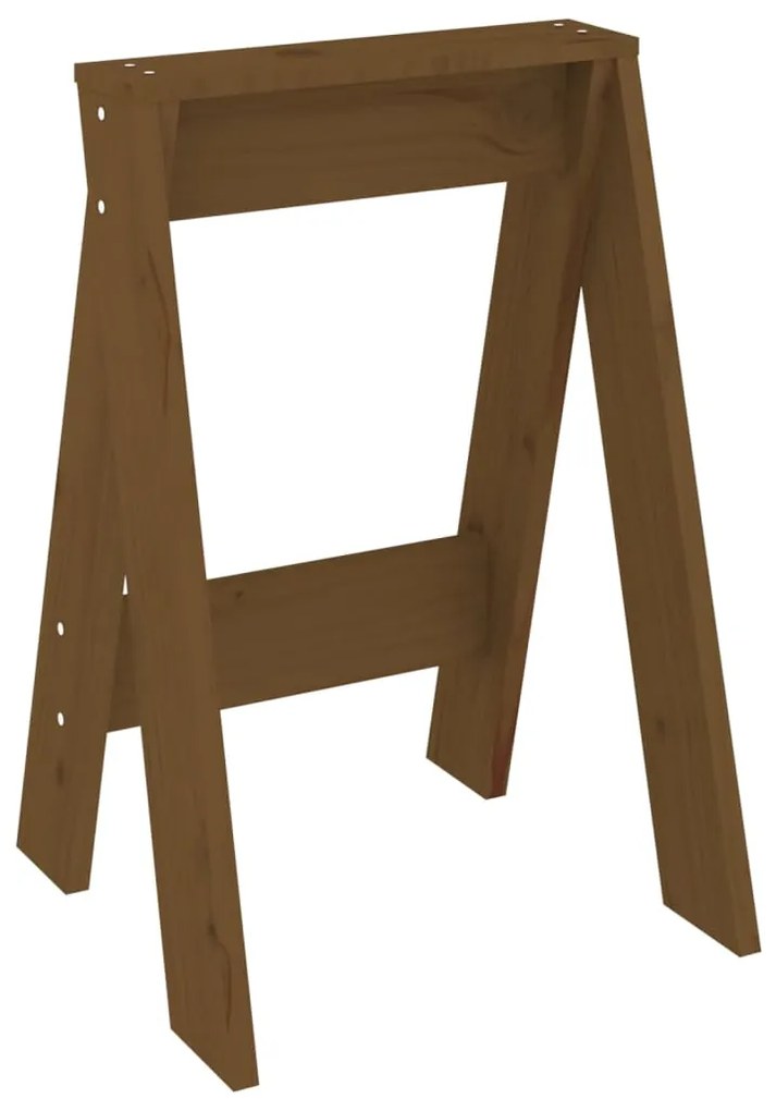 Bancos 2 pcs 40x40x60 cm pinho maciço castanho-mel