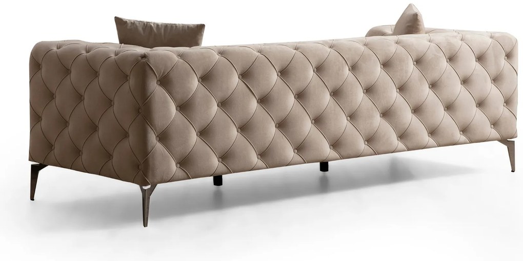 Sofá de 3 Lugares Como – Ecru – 237 cm x 70 cm x 90 cm