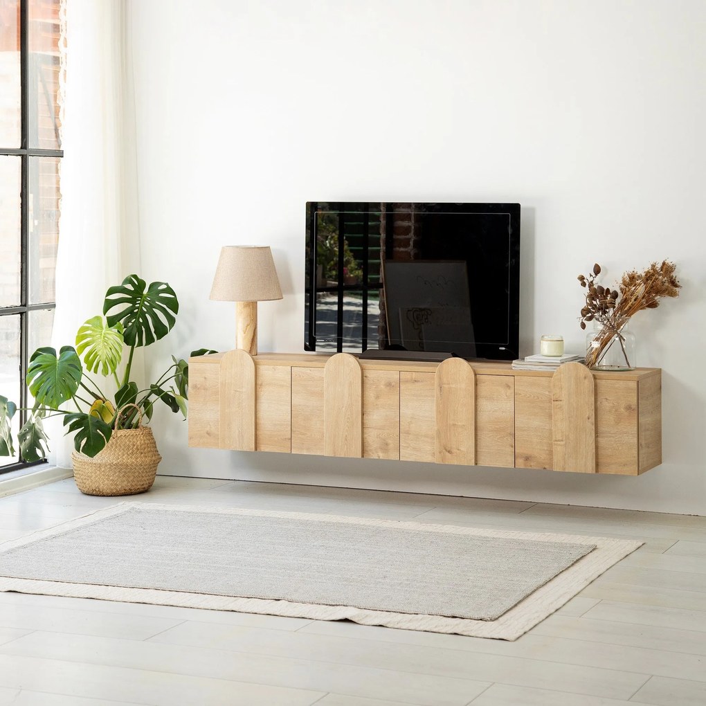 Móvel TV Network – Carvalho – 180x35x35 cm