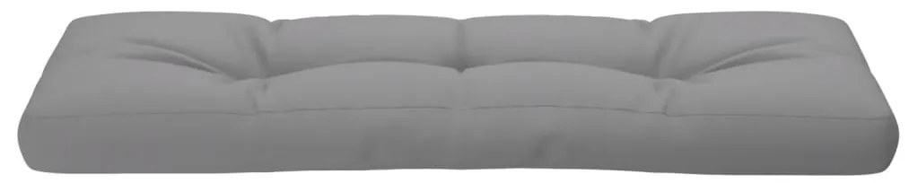 Almofadão para sofá de paletes 120x40x12 cm tecido cinza
