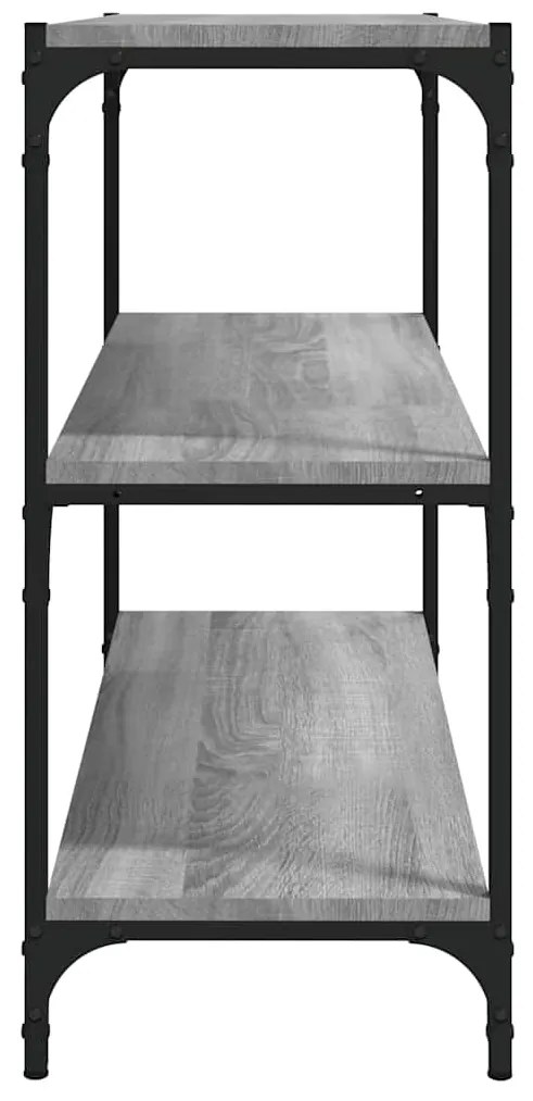 Estante 80x33x70,5 cm derivados de madeira e aço cinza sonoma