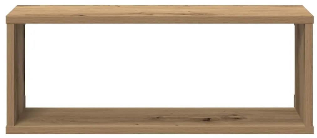 Prateleiras parede cubo 6 pcs deriv. madeira carvalho artisiano