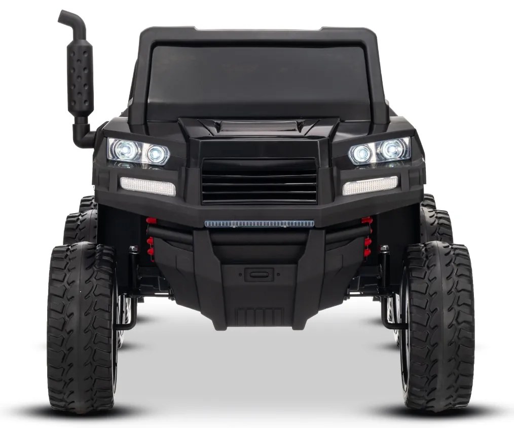 Carro elétrico para crianças RIDER 24V com tração nas quatro rodas (4X 200W), 2 Lugares bateria de lítio, rodas EVA, assento duplo em couro sintético