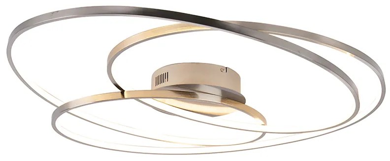 Candeeiro de teto em aço 80 cm com LED regulável em 3 etapas - Rowin Design