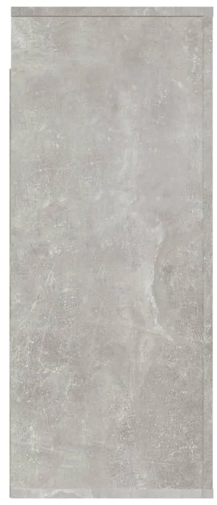 Armário parede 80x33x80 cm madeira processada cinza cimento