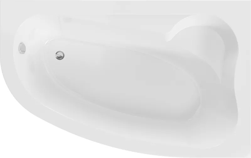 Mexen Westa banheira de canto direita 160 x 100 cm, branca - 560116010002