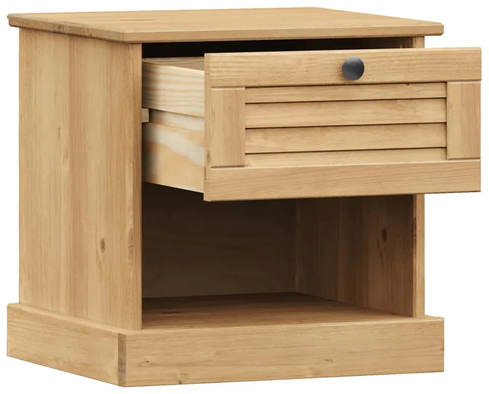 Mesa de cabeceira VIGO 42x35x42 cm madeira de pinho maciça